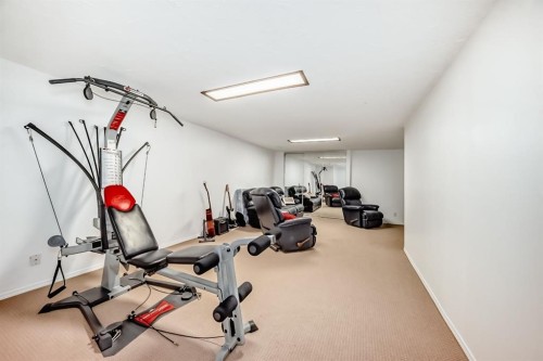 208 Woodbine Boulevard Sw, Calgary, AB - Indoor Photo Showing Gym Room