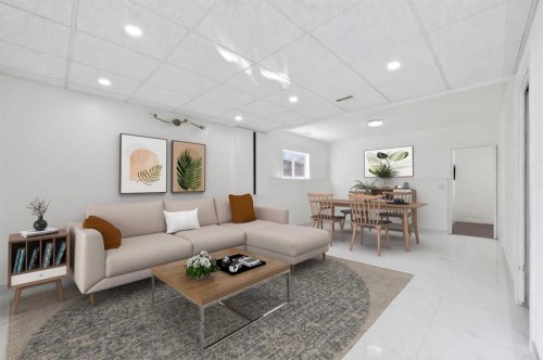 131 Covepark Place Ne, Calgary, AB - Indoor Photo Showing Living Room