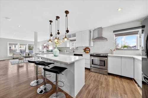 2103 Country Hills Circle Nw, Calgary, AB - Indoor Photo Showing Kitchen With Stainless Steel Kitchen With Upgraded Kitchen