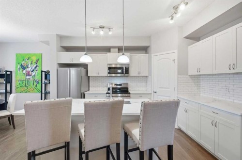 53 Sagehill Common Nw, Calgary, AB - Indoor Photo Showing Kitchen With Stainless Steel Kitchen With Upgraded Kitchen