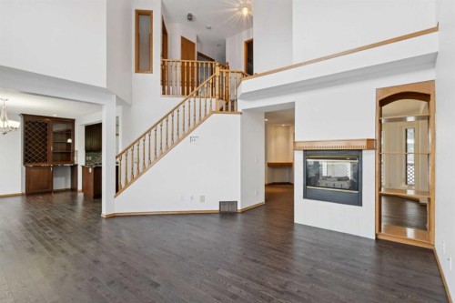 228 Macewan Park View Nw, Calgary, AB - Indoor With Fireplace