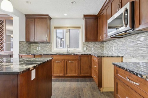 228 Macewan Park View Nw, Calgary, AB - Indoor Photo Showing Kitchen With Double Sink With Upgraded Kitchen