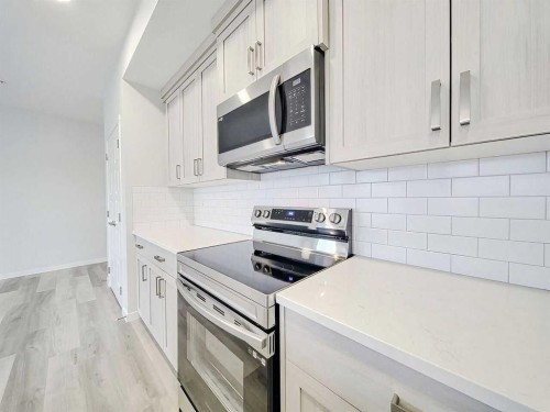 2412-220 Seton Grove Se, Calgary, AB - Indoor Photo Showing Kitchen With Upgraded Kitchen