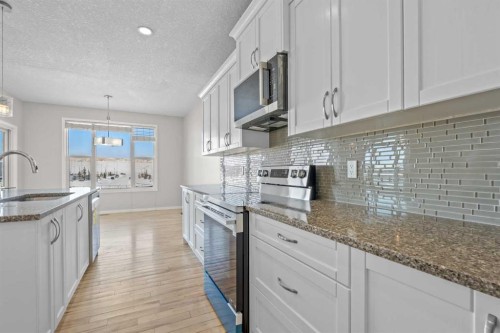 2148 Brightoncrest Green Se, Calgary, AB - Indoor Photo Showing Kitchen With Upgraded Kitchen