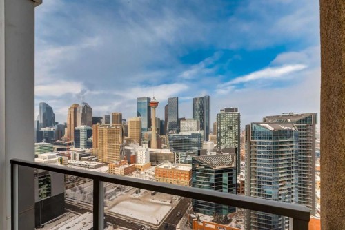2704-211 13 Avenue Se, Calgary, AB - Outdoor With Balcony With View