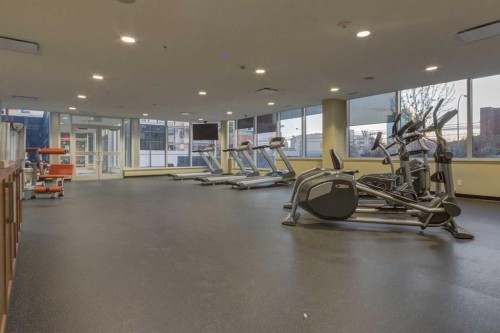 2704-211 13 Avenue Se, Calgary, AB - Indoor Photo Showing Gym Room