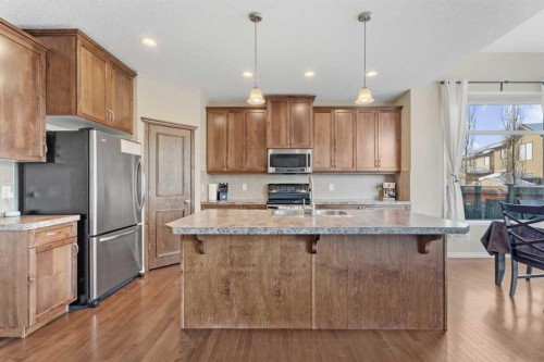 883 Auburn Bay Boulevard Se, Calgary, AB - Indoor Photo Showing Kitchen With Stainless Steel Kitchen