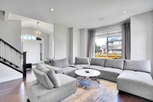 172 Kinniburgh Way, Chestermere, AB - Indoor Photo Showing Living Room