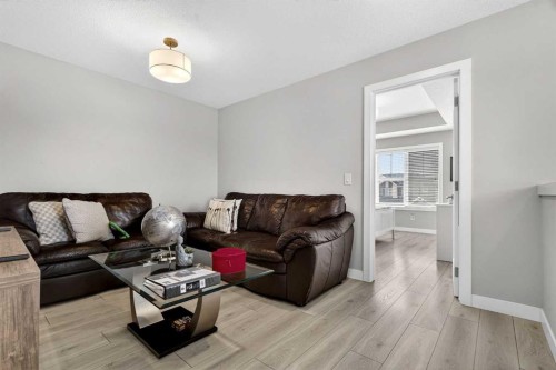 1220 Cornerstone Way Ne, Calgary, AB - Indoor Photo Showing Living Room