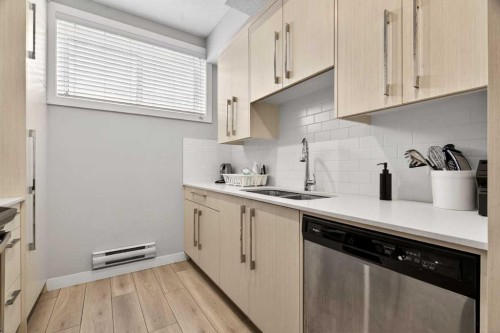 1220 Cornerstone Way Ne, Calgary, AB - Indoor Photo Showing Kitchen With Double Sink