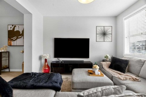 1220 Cornerstone Way Ne, Calgary, AB - Indoor Photo Showing Living Room