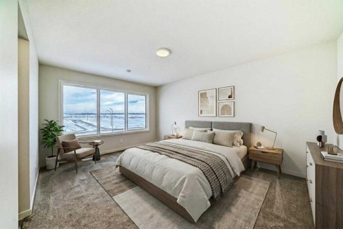 54 Bartlett Row Se, Calgary, AB - Indoor Photo Showing Bedroom