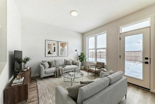 54 Bartlett Row Se, Calgary, AB - Indoor Photo Showing Living Room
