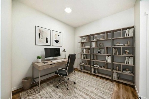 54 Bartlett Row Se, Calgary, AB - Indoor Photo Showing Office