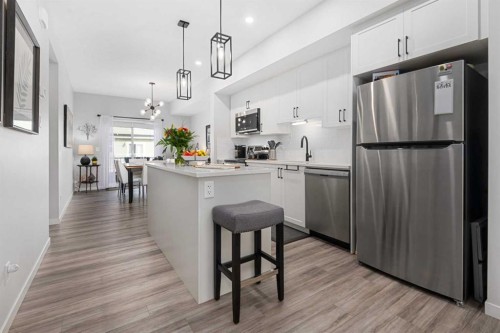 325 Copperstone Manor Se, Calgary, AB - Indoor Photo Showing Kitchen With Stainless Steel Kitchen With Upgraded Kitchen
