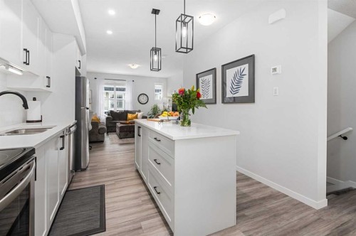 325 Copperstone Manor Se, Calgary, AB - Indoor Photo Showing Kitchen With Upgraded Kitchen
