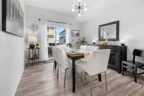 325 Copperstone Manor Se, Calgary, AB - Indoor Photo Showing Dining Room