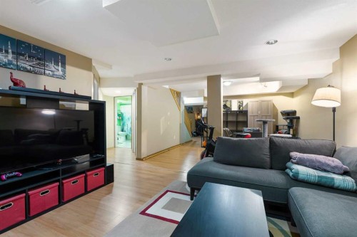332 Harvest Hills Drive Ne, Calgary, AB - Indoor Photo Showing Living Room