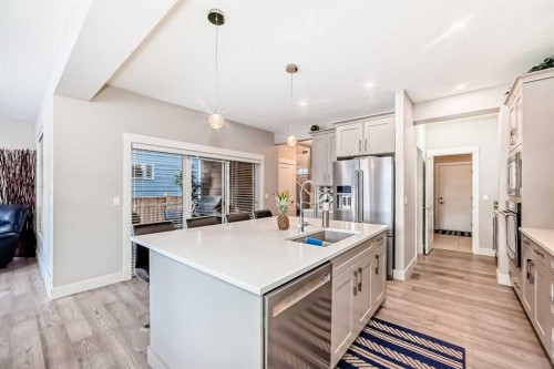477 Legacy Boulevard Se, Calgary, AB - Indoor Photo Showing Kitchen With Stainless Steel Kitchen With Double Sink With Upgraded Kitchen