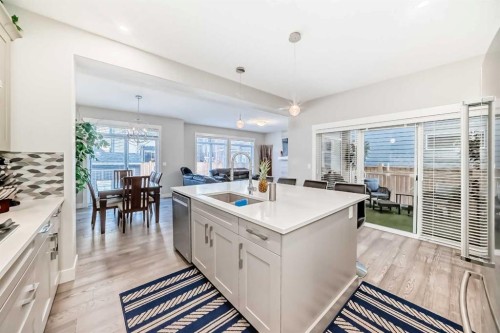477 Legacy Boulevard Se, Calgary, AB - Indoor Photo Showing Kitchen With Double Sink