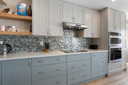 165 Harvest Park Circle Ne, Calgary, AB - Indoor Photo Showing Kitchen With Upgraded Kitchen