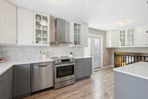 132 Shawcliffe Circle Sw, Calgary, AB - Indoor Photo Showing Kitchen With Upgraded Kitchen