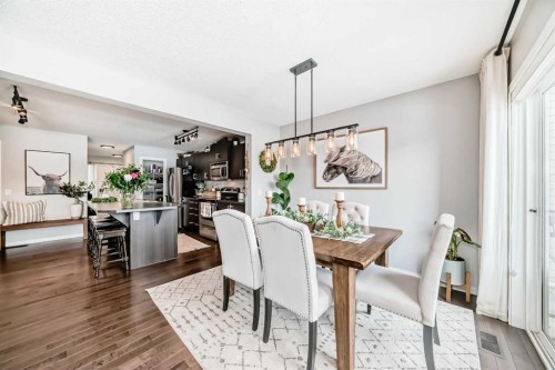 117 Sunset Common, Cochrane, AB - Indoor Photo Showing Dining Room