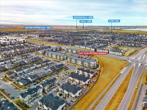 2308-181 Skyview Ranch Manor Ne, Calgary, AB - Outdoor With View
