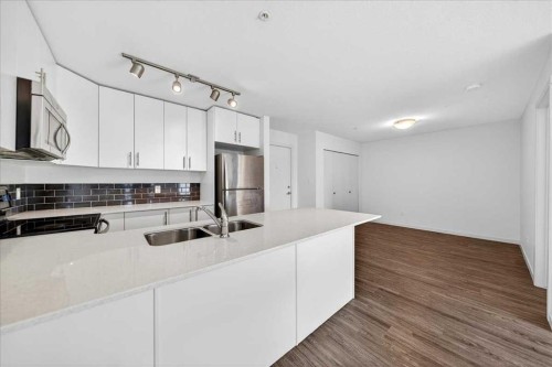 2308-181 Skyview Ranch Manor Ne, Calgary, AB - Indoor Photo Showing Kitchen With Double Sink