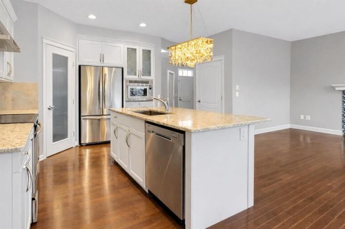 2235 Brightoncrest Green Se, Calgary, AB - Indoor Photo Showing Kitchen With Upgraded Kitchen