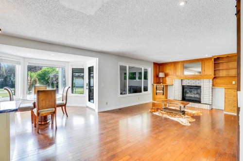 73 Riverview Close Se, Calgary, AB - Indoor Photo Showing Living Room With Fireplace