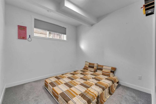 521 Corner Meadows Way Ne, Calgary, AB - Indoor Photo Showing Bedroom