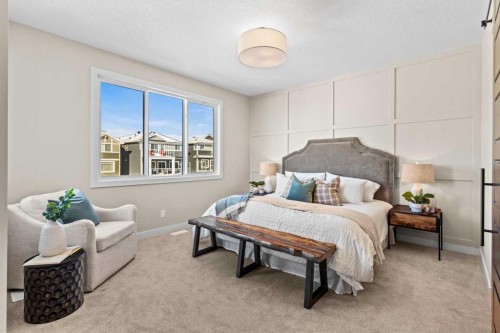 47 Sundown Crescent, Cochrane, AB - Indoor Photo Showing Bedroom