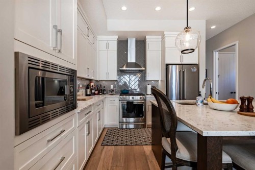 80 Mahogany Gardens Se, Calgary, AB - Indoor Photo Showing Kitchen With Upgraded Kitchen