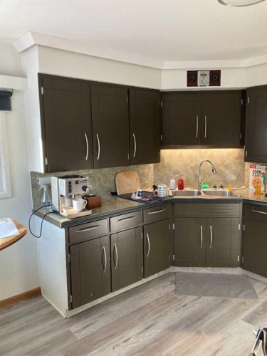 84 Waterloo Drive Sw, Calgary, AB - Indoor Photo Showing Kitchen With Double Sink