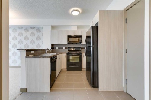 210-2420 34 Avenue Sw, Calgary, AB - Indoor Photo Showing Kitchen