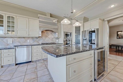 169 Cove Road, Chestermere, AB - Indoor Photo Showing Kitchen With Stainless Steel Kitchen With Upgraded Kitchen