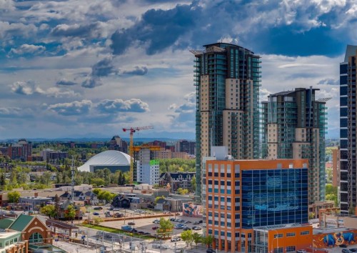 1607-1122 3 Street Se, Calgary, AB - Outdoor With View
