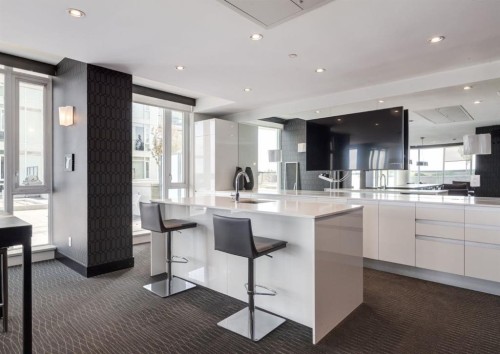 1607-1122 3 Street Se, Calgary, AB - Indoor Photo Showing Kitchen With Upgraded Kitchen