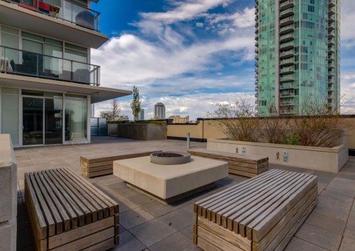 1607-1122 3 Street Se, Calgary, AB - Outdoor With Balcony