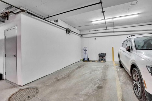 208-402 Marquis Lane Se, Calgary, AB - Indoor Photo Showing Garage