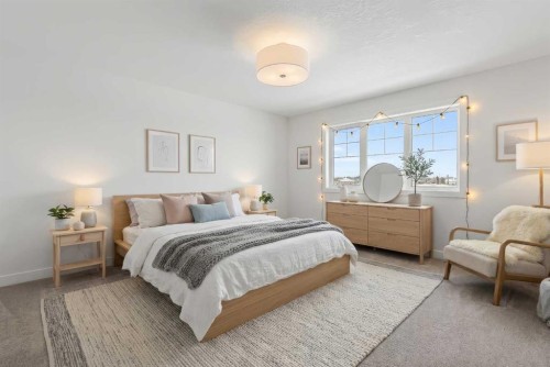 159 Greenwich Drive Nw, Calgary, AB - Indoor Photo Showing Bedroom