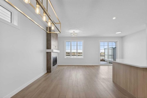 159 Greenwich Drive Nw, Calgary, AB - Indoor With Fireplace