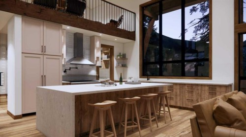 432 Mountain Tranquility Place, Canmore, AB - Indoor Photo Showing Kitchen