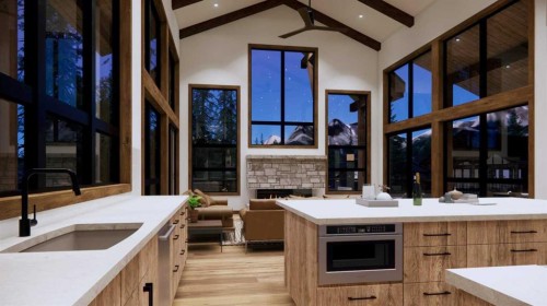 432 Mountain Tranquility Place, Canmore, AB - Indoor Photo Showing Kitchen