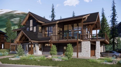 432 Mountain Tranquility Place, Canmore, AB - Outdoor With Balcony With Deck Patio Veranda With Facade
