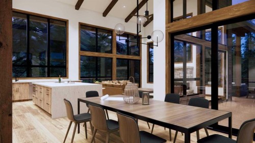 432 Mountain Tranquility Place, Canmore, AB - Indoor Photo Showing Dining Room