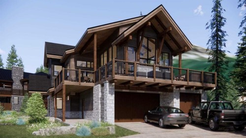 432 Mountain Tranquility Place, Canmore, AB - Outdoor With Balcony