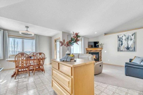 133 Parklane Drive, Strathmore, AB - Indoor With Fireplace