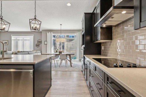 21 Riviera Point, Cochrane, AB - Indoor Photo Showing Kitchen With Upgraded Kitchen